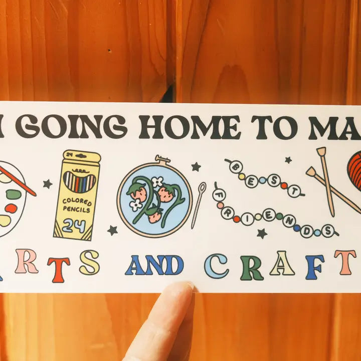 Arts and Crafts Bumper Sticker