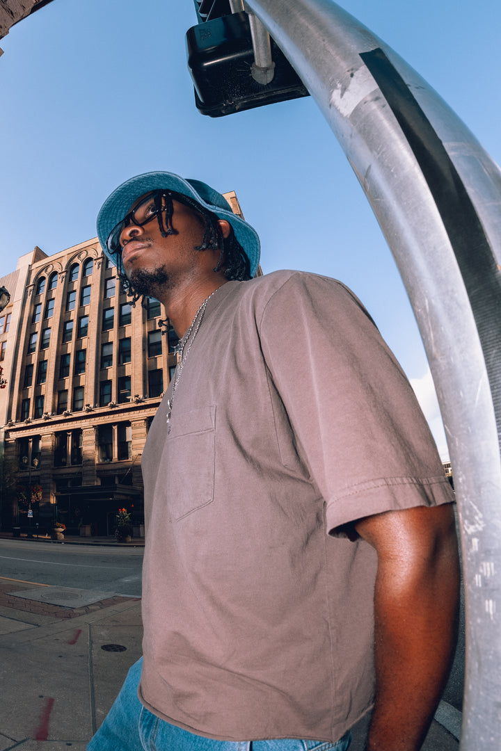 Denim Blue Swirl Bucket Hat