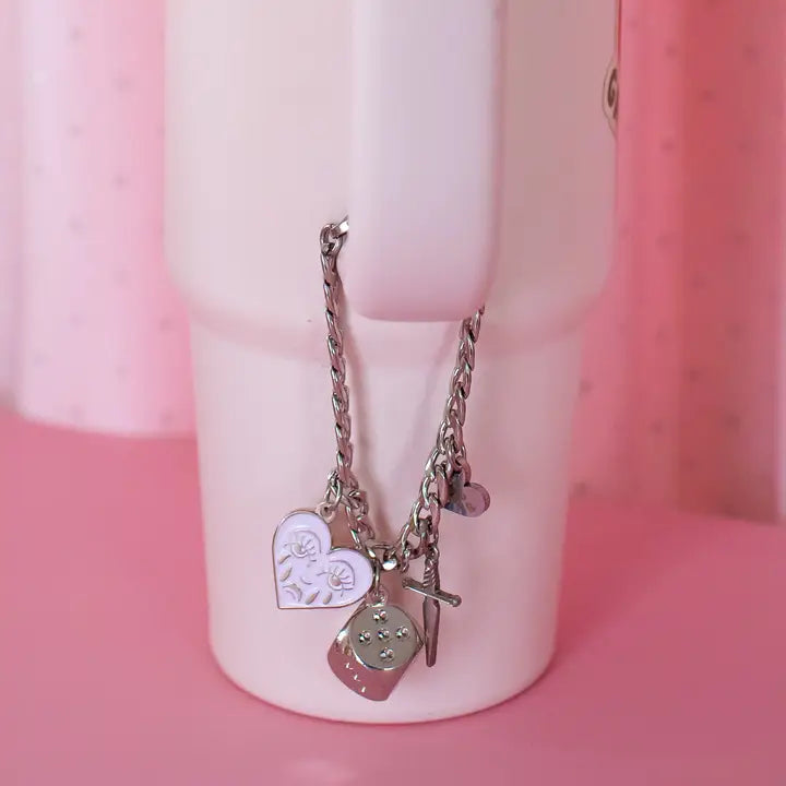 Crying Heart Purse Cup Charm