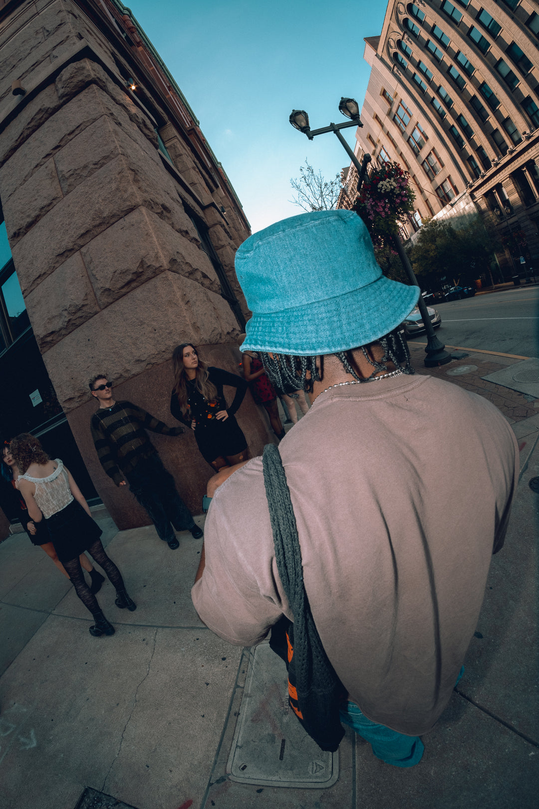 Denim Blue Swirl Bucket Hat